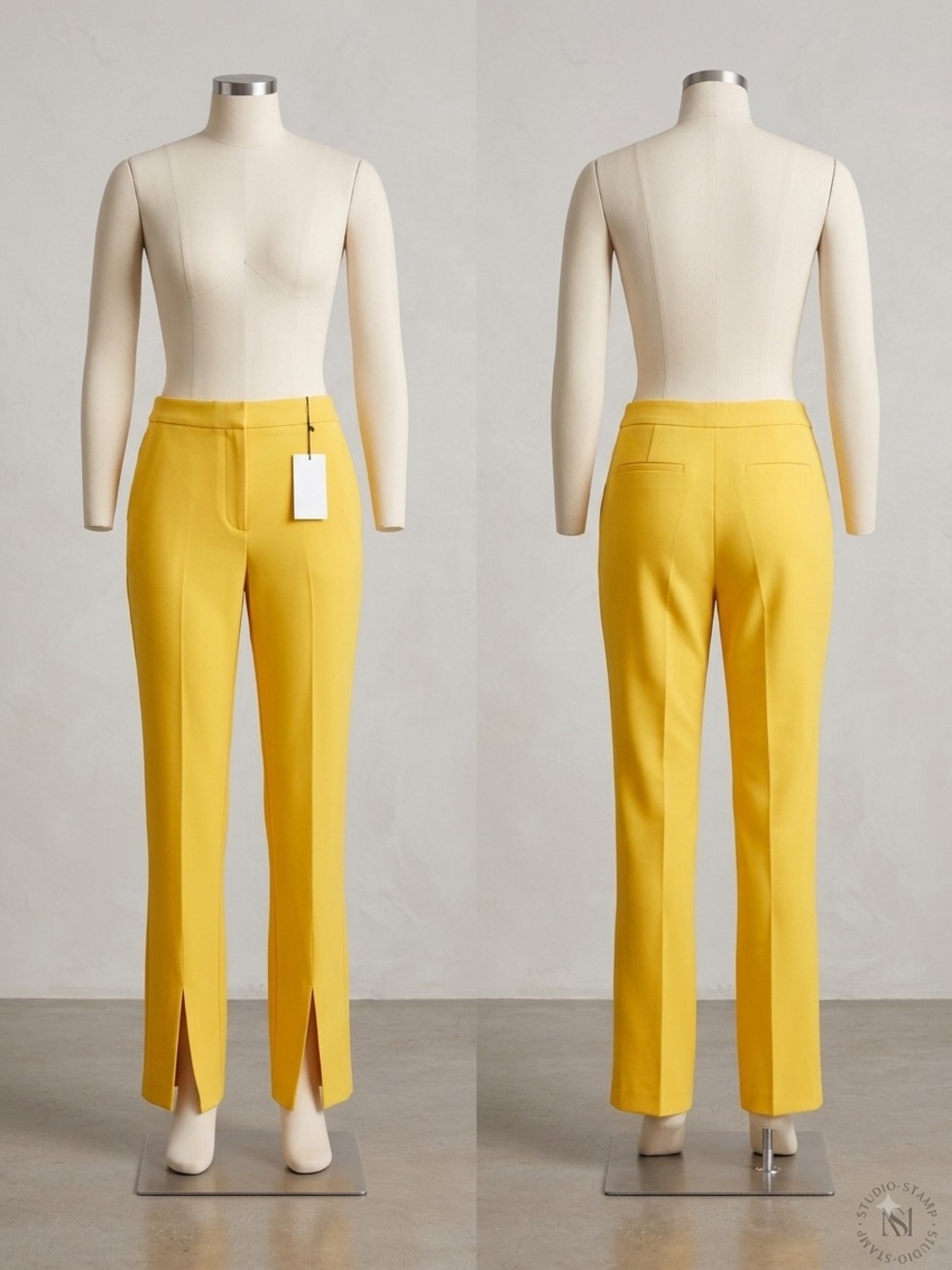 NWT Zara Yellow Straight Leg Split Hem Trousers Pants Size XXL
Bright Yellow T